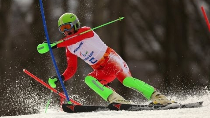 Maciej Krezel (2nd run) | Men's slalom visually impaired | Alpine skiing | Sochi 2014 Paralympics