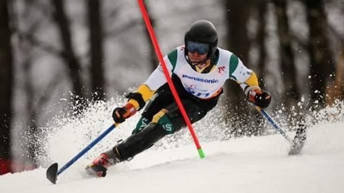 Toby Kane  (1st run) | Men's slalom standing | Alpine skiing | Sochi 2014 Paralympics