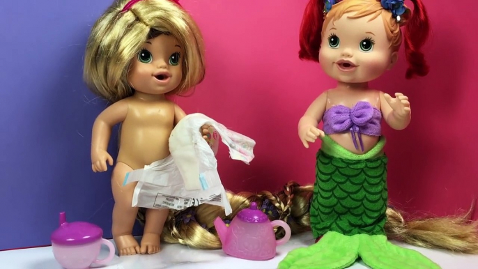 Baby Alive Disney Princess! Custom Rapunzel And Little Mermaid, Doll Video