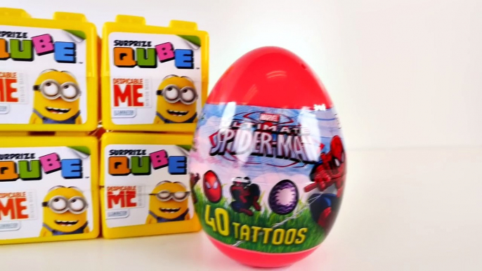 NEW Surprize Cubes Despicable Me Qube Spiderman Teenage Mutant Ninja Turtles Surprise Eggs
