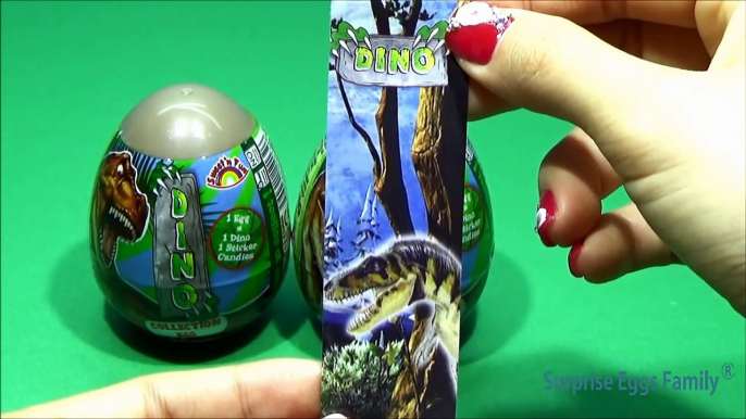 DINOSAUR GIANT SURPRISE EGG OPENING Jurassic World Indominus Rex & T-Rex Toy Unboxing Fun