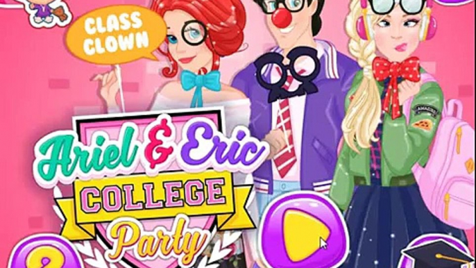 La pelcula de dibujos animados juego de Disney princess: el Colegio de pati Ariel And Eric College Party