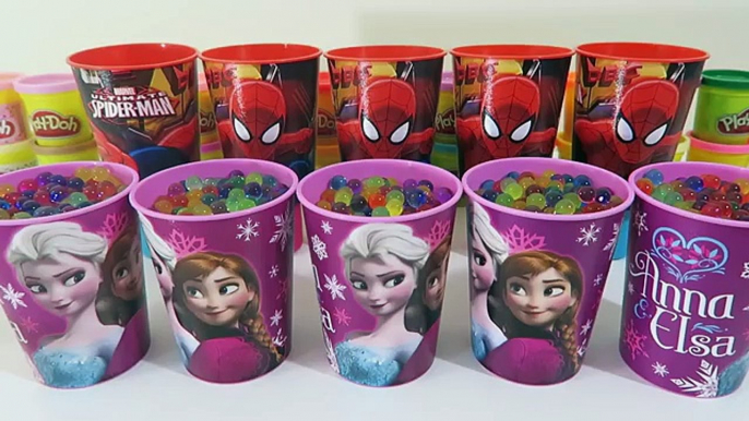 Orbeez Disney s Frozen & Marvel Avengers Surprise Cups Elsa Anna Spiderman Iron Man Surprise Toys!