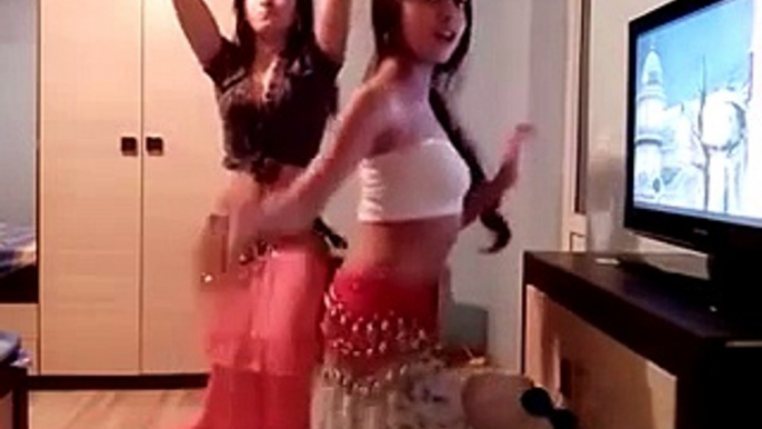 So Nice Bally dance - New cute girls dance in room, amazing dance Two Beautiful Girls