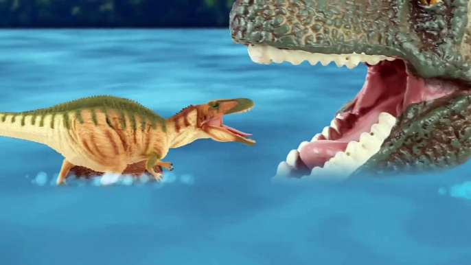 #26 공룡싸움 모사사우루스 VS 공룡가족 (Mosasaurus vs dino family) kids education, Collecta figure-9ApeC9U