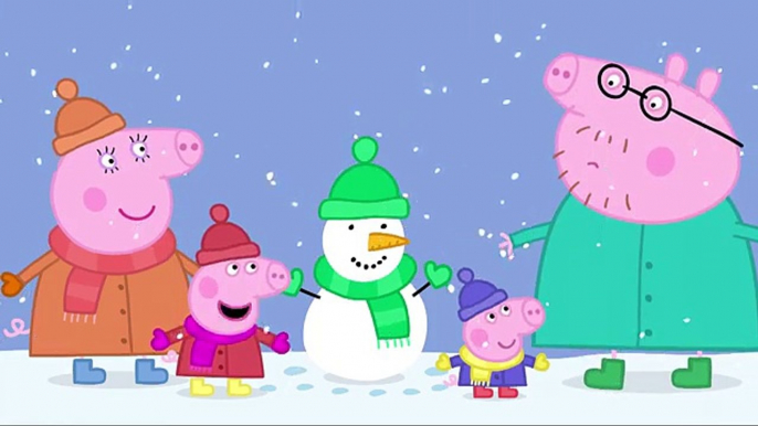 Peppa El gorro, bufanda y guantes de Papá clip YouTube