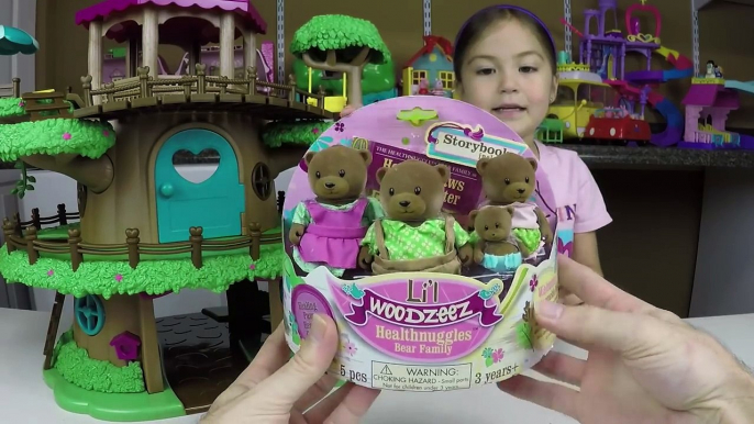 SUPER CUTE LIL WOODZEEZ TREEHOUSE Giant Surprise Egg Bear Family KidFriendly Toy Surprise