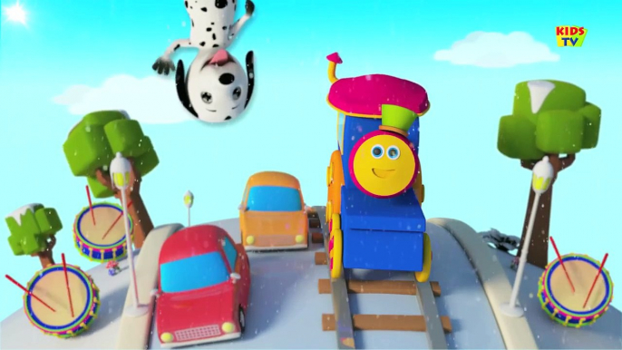 Bob The Train | Five Little Speckled Frogs | Nursery Rhymes | Kids Songs | Baby Rhymes | 3