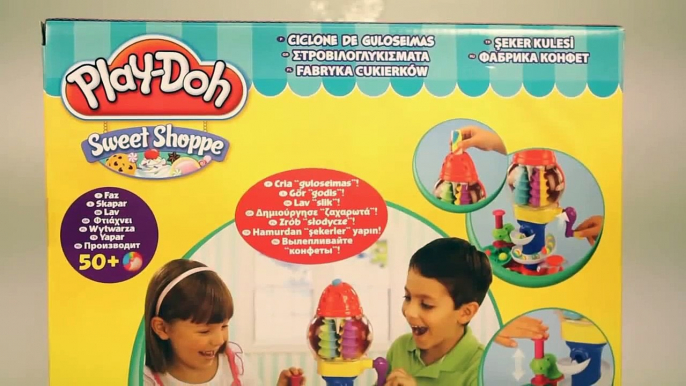 Play Doh Candy Cyclone Playset Sweet Shoppe Make Gumballs Candies Lollipops Gumball Machin