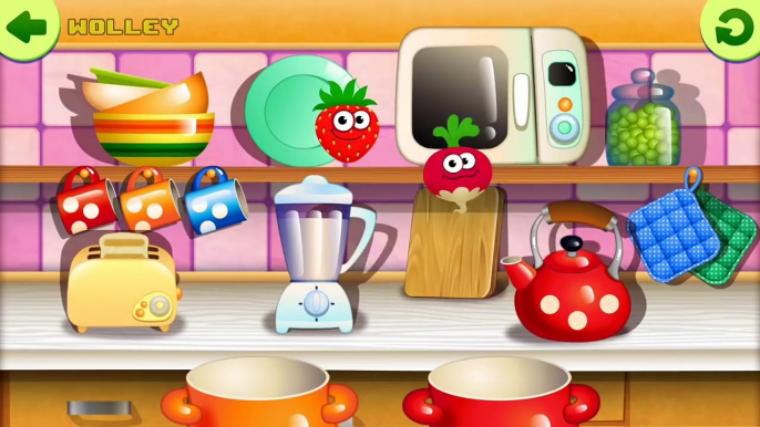 Baby Play & Learn Colors, Fruits and Vegetables With Funny Food, Educational Game For Kids