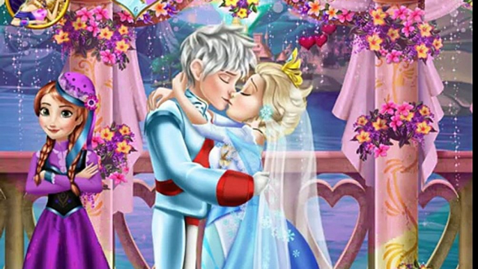 Elsa Marries Jack ! Anna Marries Kristoff ! Jack is the new King ! Frozen Wedding Kiss Par