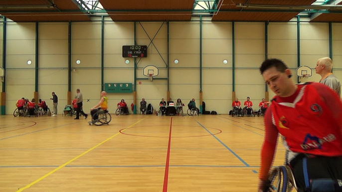 2éme quart temps match basket fauteuil Troyes-Amiens du 19 Mars 2017