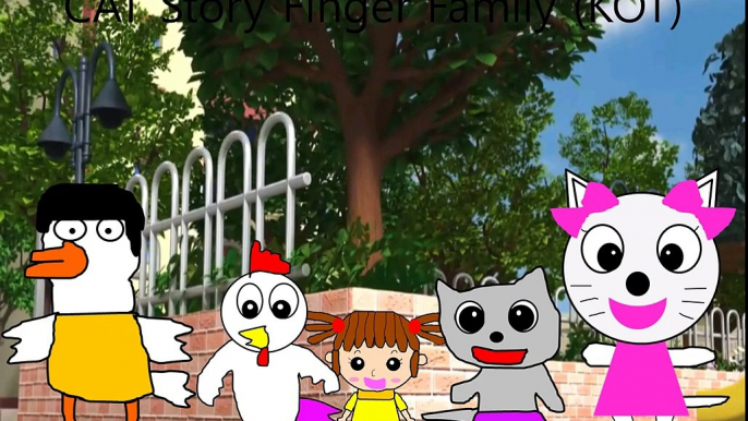 Анимационный мультфильмы кошка Семья палец для Дети питомник рифмы |