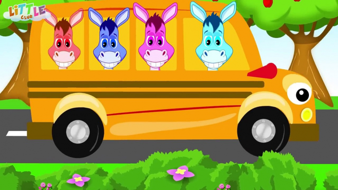 The Wheels on the Bus Farm Animals | Nursery Rhymes | Animal Songs | Funtastic TV