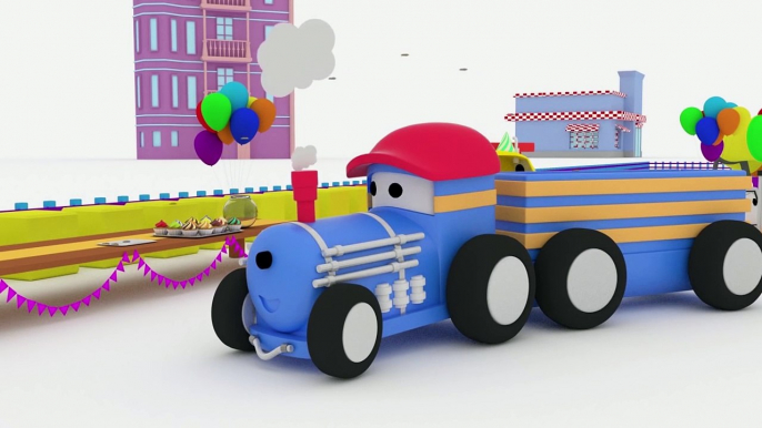 The Fire Truck - Learn with Ted The Train, Dino the Dinosaur and Ethan the Dump Truck