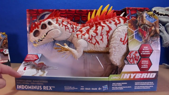 Jurassic World INDOMINUS REX Toy Dinosaurs Hybrid Rampage & Armor I-REX Dinosaur Toys Review-D8bmp9EhL