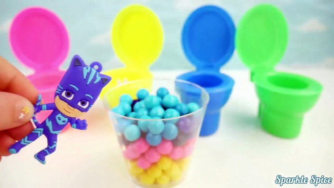 Candy Toilet Potty Surprise Toys PJ Masks Peppa Pig Paw Patrol Disney Princess Slime Compi