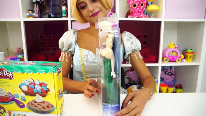 Cinderella Play Doh Fruit Set frozen Elsa Doll! Wonder Woman vs Thor Drawing Real Life Cha