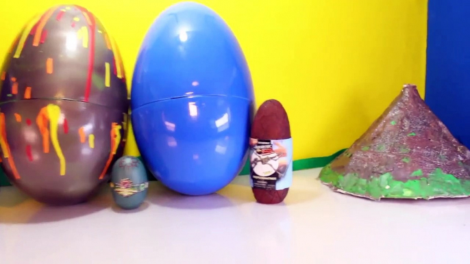 Giant DINOSAUR EGGS Surprise Toy Dinosaurs Jurassic World Toys, Volcano Egg, Dino Dig Videos-2