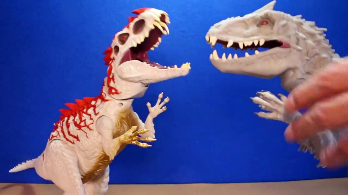 Jurassic World INDOMINUS REX Toy Dinosaurs Hybrid Rampage & Armor I-REX Dinosaur Toys Review-D8