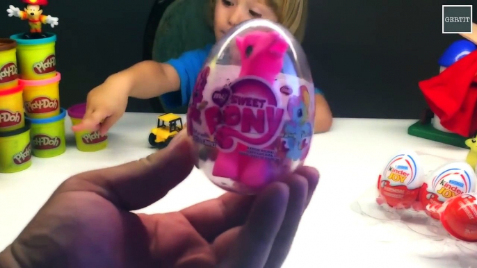 MLP & My Little Pony Toys! - Play Doh Egg Surprise Kinder EGgs and Peppa Pig