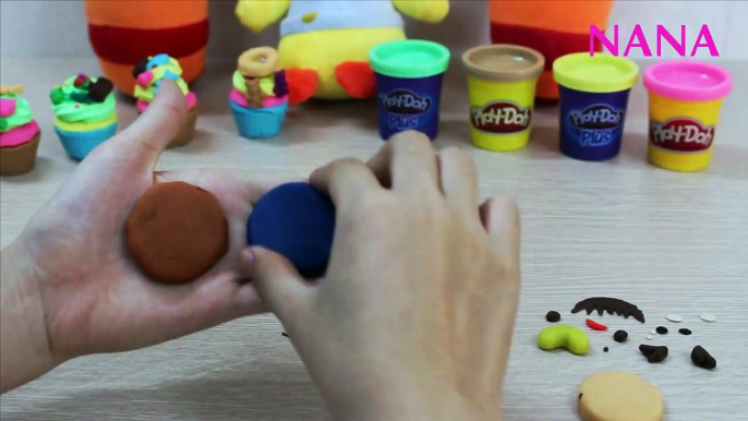 Hướng dẫn Làm cơm phần bằng Đất nặn Play doh Đồ chơi trẻ em Creative Fun mold Kids toy