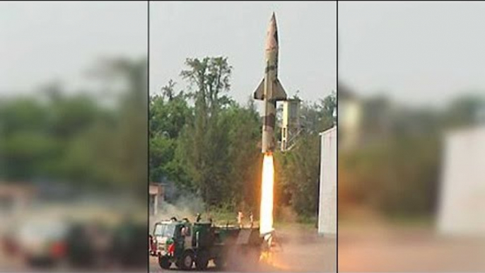 Prithvi-II missile successfully test fired by India