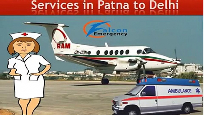 Best and Medically Equipped Air Ambulance Services in Patna and Kolkata by Falcon Emergency