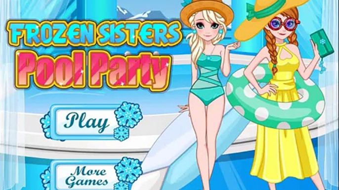 ♛ Princess Pool Party - Disney Princess Frozen Sisters Elsa And Anna & Princess Rapunzel G