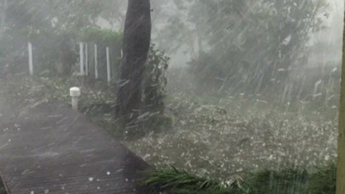 Golf Ball Sized Hail in Brazil