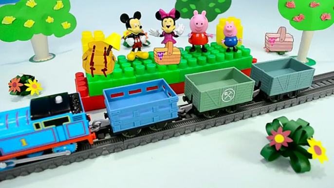 Peppa Pig and Mickey Mouse adventure on the picnic - Cartoons with Toys