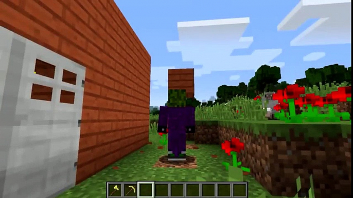 Kuzen Joker Minecraft'ta Joker'i ve Köylüleri Delirtiyor Çizgi Film Gibi İzle