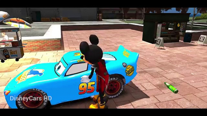 Mickey Mouse meets his Best friend Disney #Cars Lightning McQueen! Nursery Rhymes for Kids