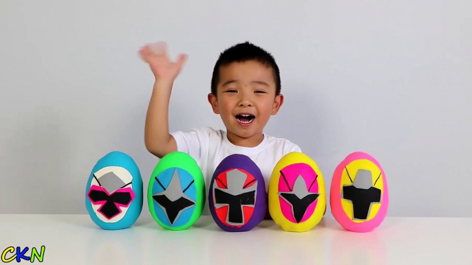 Power Rangers Ninja Steel Play-Doh Surprise Eggs Opening Morphing Fun With Ckn Toys-sk_rh70