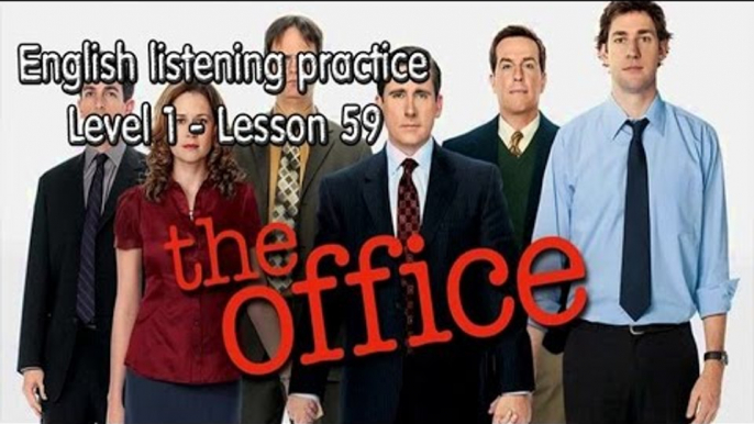 How to improve English❤Listening English for beginner learnerslesson 59The Office