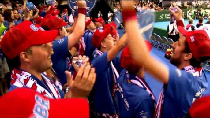 Fans create cracking atmosphere at Davis Cup semifinal in Glasgow