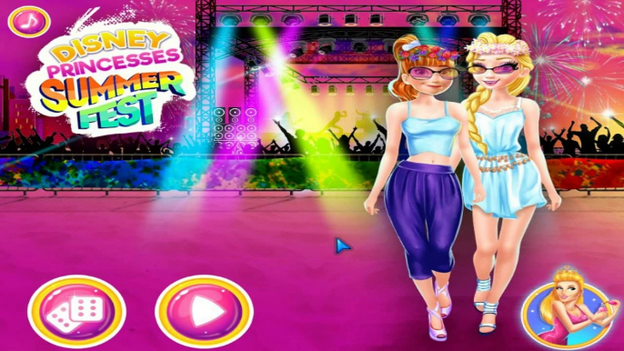 Frozen Summer Fest Princess Elsa & Anna Dress Up Games - Frozen Elsa Games for Kids 2016