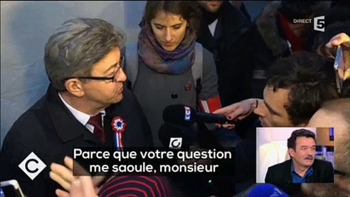 Jean-Luc Mélenchon s'en prend vivement à un journaliste de "C à vous" - Regardez