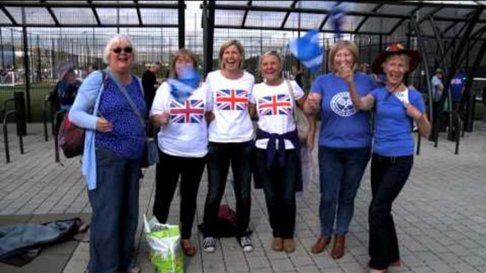 Davis Cup - Fans enjoy the atmosphere of the Davis Cup in Glasgow