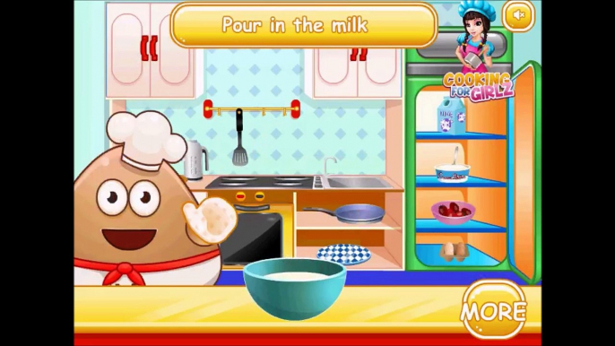 Funny Pou Games - Pou Cooking Pancakes