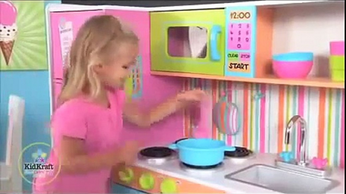 ДЛЯ ФУРШЕТА мультик детей кухня игрушечная с приборами обзор кухни игрушки