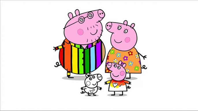 PEPPA PIG Coloring Book Pages Kids Fun Art Activities Videos for Children Learning Rainbow