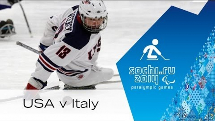 USA v Italy full game | Group stage| Ice sledge hockey | Sochi 2014 Paralympic Winter Games