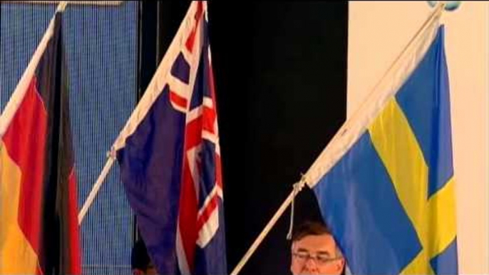 Swimming - women's 200m individual medley SM11 medal ceremony - 2013 IPC Swimming World Champs