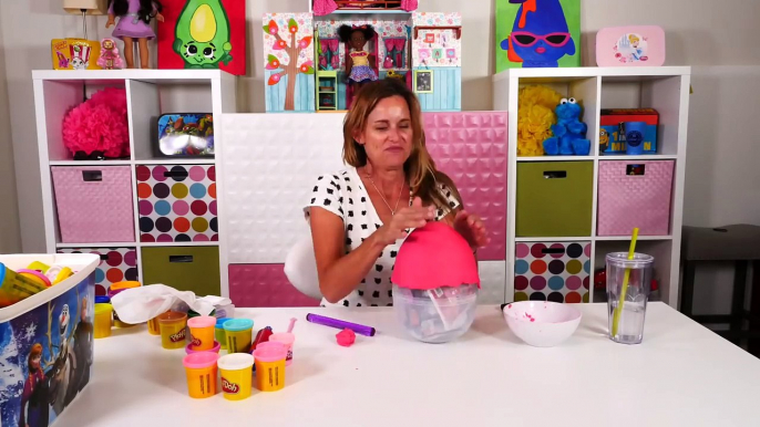 Poodle Girl Makes Giant Trolls Movie Play Doh Surprise Egg of Poppy - New Toys Today, we h