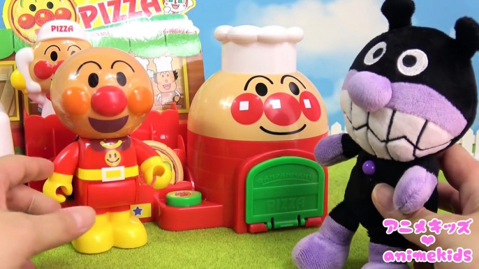 アンパンマン アニメ おもちゃ ピザ屋 はたらくくるま お店屋さん 来たよ❤ animekids アニメキッズ animation Anpanman Toy Pizza