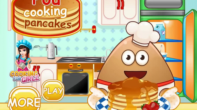 Pou Cooking Pancakes: Cooking Games - Pou Cooking Delicious Pancakes! Kids Play Palace