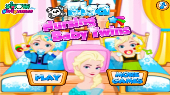 ♛ Elsa Nursing Baby Twins : Disney Frozen Games / Baby Games - Elsa And Jack Frost Twins