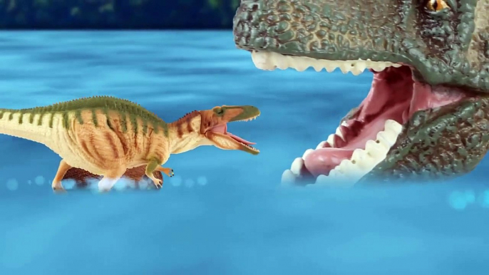 #26 공룡싸움 모사사우루스 VS 공룡가족 (Mosasaurus vs dino family) kids education, Collecta figure-9ApeC