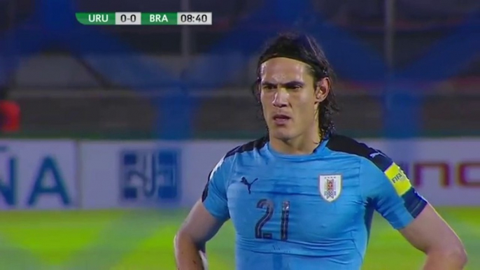 Edinson Cavani Goal - Uruguay 1-0 Brazil - 23.03.2017